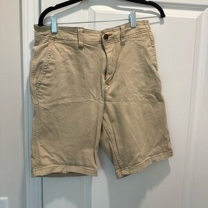 Lucky Brand Men's Beige Flat Front Shorts